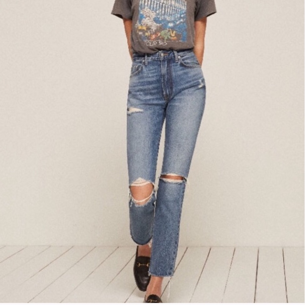 Reformation High Cigarette Jeans in 29P